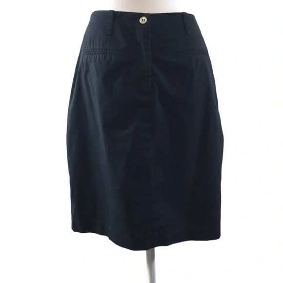 J. McLaughlin Black Cotton‎ Pencil Mini Skirt Womens 2 - Picture 1 of 9